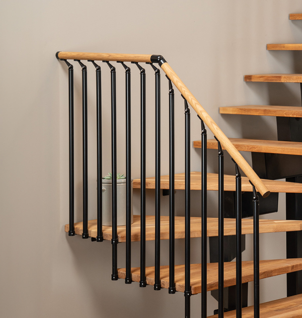 Stair banister DUBAI Classic 4 straight flight Anthracite, RAL 7016