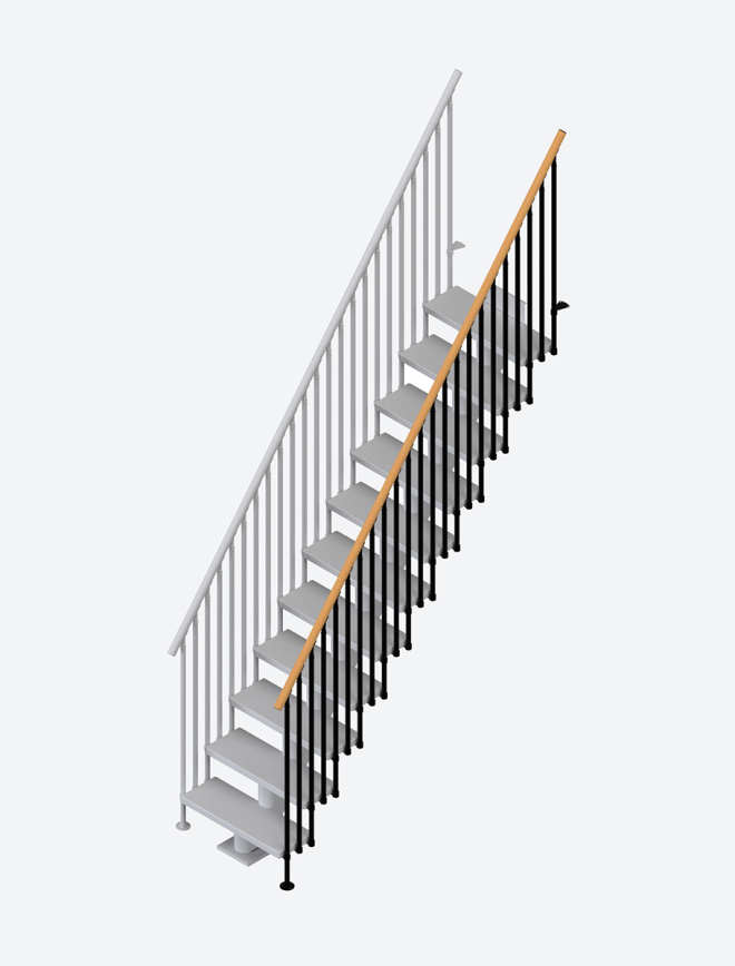 Additional staircase banister CLASSIC 3 Anthracite, RAL 7016